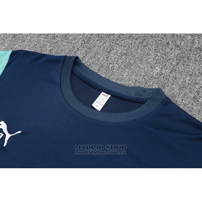 Chandal del Olympique Marsella Manga Corta 2023-2024 Azul